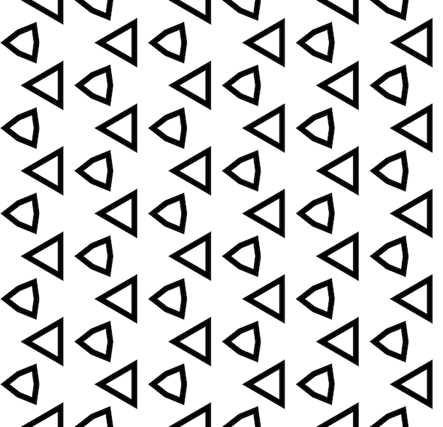 Patrón abstracto sin costuras en blanco y negro Fondo y telón de fondo Diseño ornamental en escala de grises Adornos de mosaico Ilustración gráfica vectorial EPS10