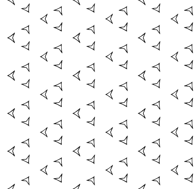 Patrón abstracto sin costuras en blanco y negro Fondo y telón de fondo Diseño ornamental en escala de grises Adornos de mosaico Ilustración gráfica vectorial