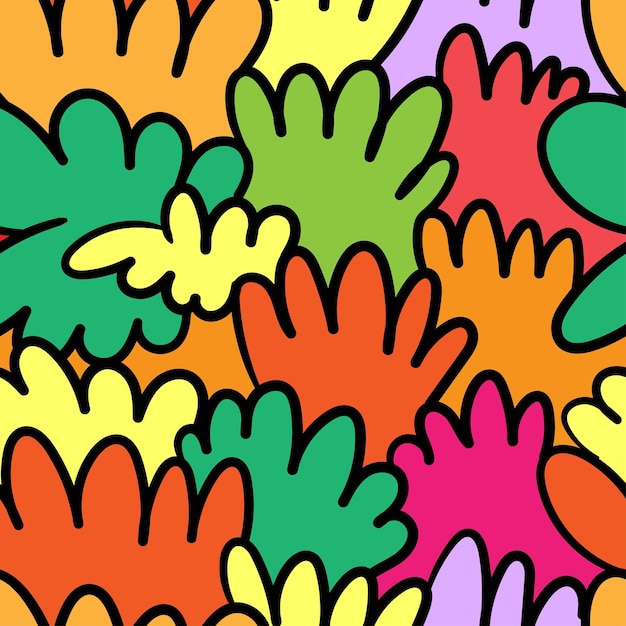 Patrón abstracto sin costuras en colores de fondo Imagen de doodle vectorial Papel tapiz lineal gráfico