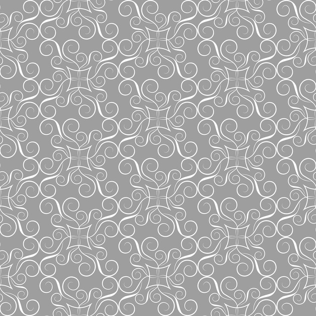 Patrón abstracto sin costuras Elegante textura victoriana en estilo damasco Ilustración vectorial Se puede utilizar para papel tapiz textiles papel de envolver página relleno diseño página web fondo