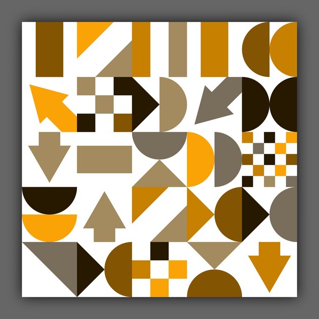 Patrón abstracto sin costuras de formas geométricas arbitrarias Plantilla para el diseño de portadas carteles diseño de interiores fondos de pantalla y fondos