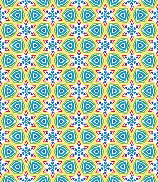 Patrón abstracto sin costuras multicolor Fondo y telón de fondo Diseño ornamental colorido multicolor