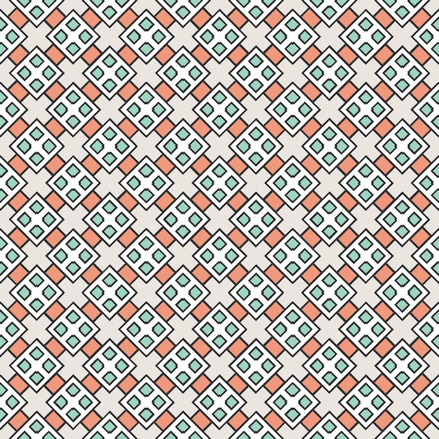 Patrón abstracto sin costuras multicolor Fondo y telón de fondo multicolor Diseño ornamental colorido Ornamentos de mosaico de colores Ilustración gráfica vectorial
