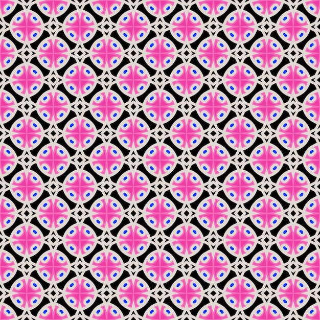 Patrón abstracto sin costuras multicolor Fondo y telón de fondo multicolor Diseño ornamental colorido Ornamentos de mosaico de colores Ilustración gráfica vectorial