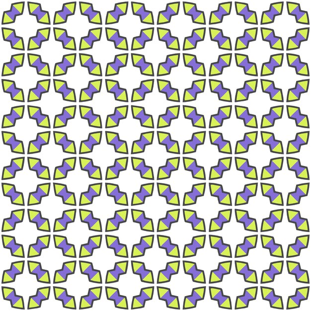 Patrón abstracto sin costuras multicolor Fondo y telón de fondo multicolor Diseño ornamental colorido Ornamentos de mosaico de colores Ilustración gráfica vectorial
