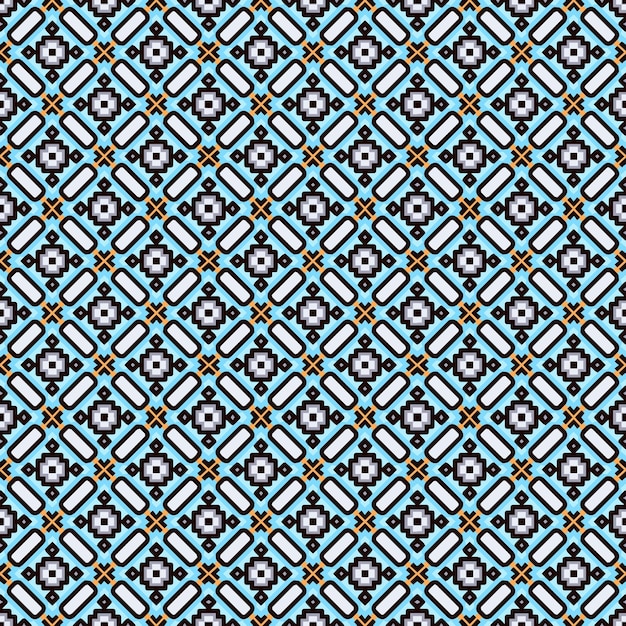 Patrón abstracto sin costuras multicolor Fondo y telón de fondo multicolor Diseño ornamental colorido Ornamentos de mosaico de colores Ilustración gráfica vectorial