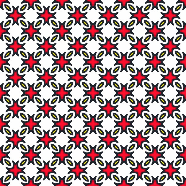 Patrón abstracto sin costuras multicolor Fondo y telón de fondo multicolor Diseño ornamental colorido Ornamentos de mosaico de colores Ilustración gráfica vectorial