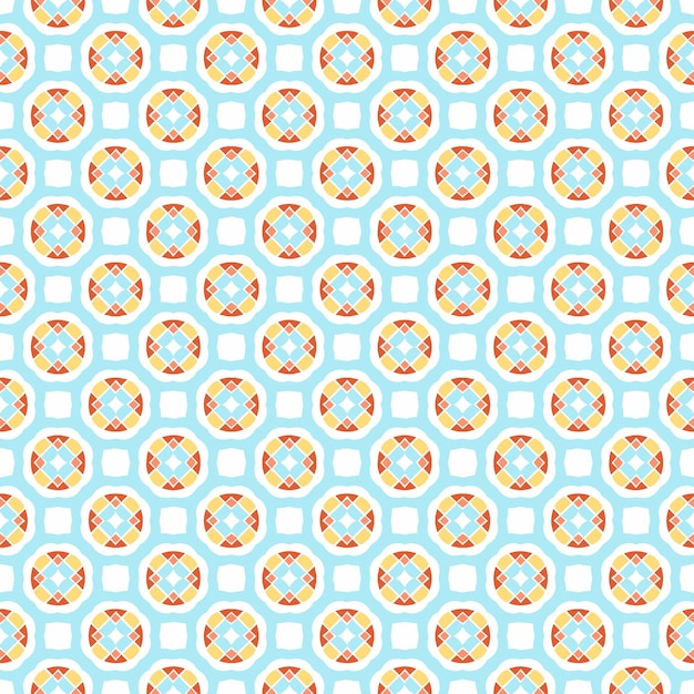 Patrón abstracto sin costuras multicolor Fondo y telón de fondo multicolor Diseño ornamental colorido Ornamentos de mosaico de colores Ilustración gráfica vectorial