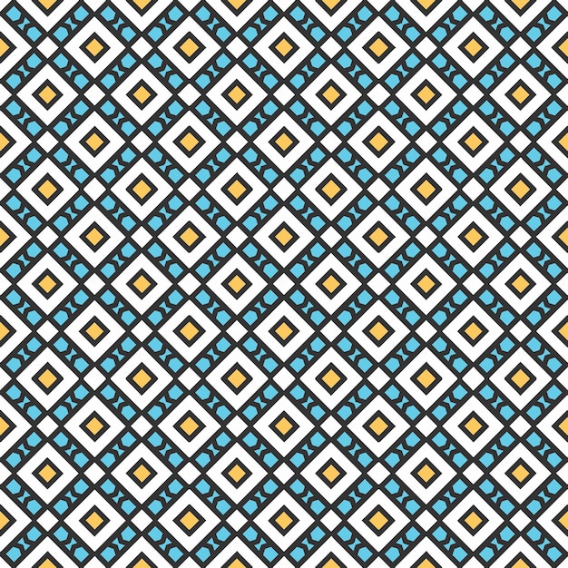Patrón abstracto sin costuras multicolor Fondo y telón de fondo multicolor Diseño ornamental colorido Ornamentos de mosaico de colores Ilustración gráfica vectorial