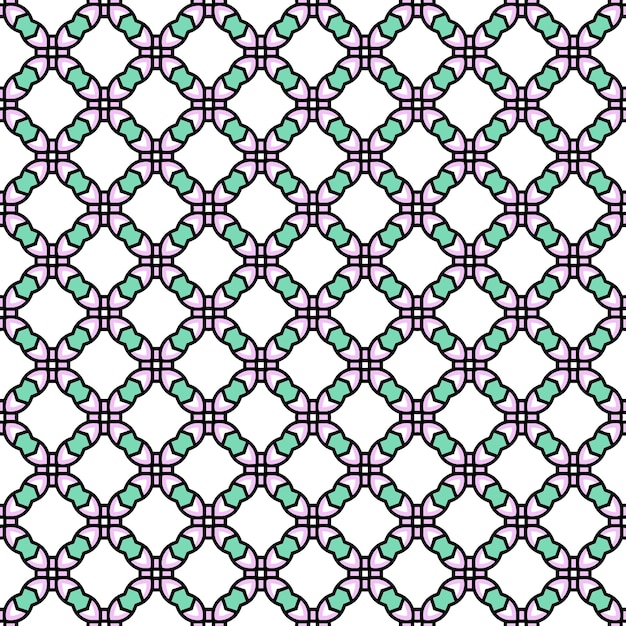 Patrón abstracto sin costuras multicolor Fondo y telón de fondo multicolor Diseño ornamental colorido Ornamentos de mosaico de colores Ilustración gráfica vectorial