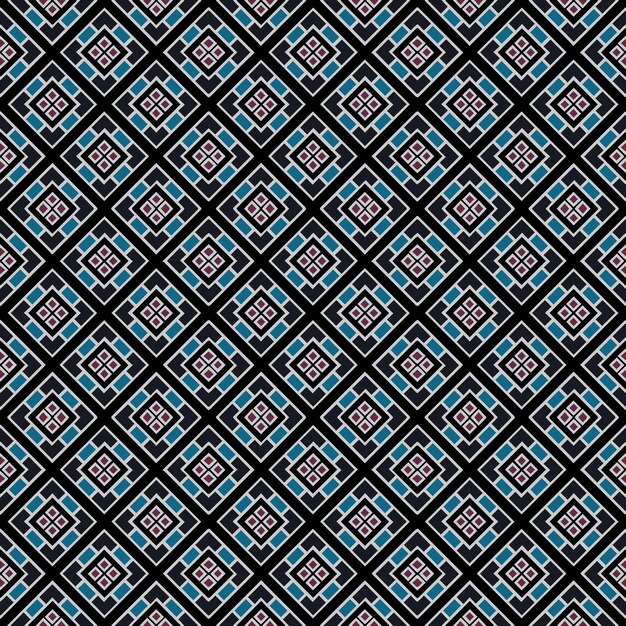Patrón abstracto sin costuras multicolor Fondo y telón de fondo multicolor Diseño ornamental colorido Ornamentos de mosaico de colores Ilustración gráfica vectorial