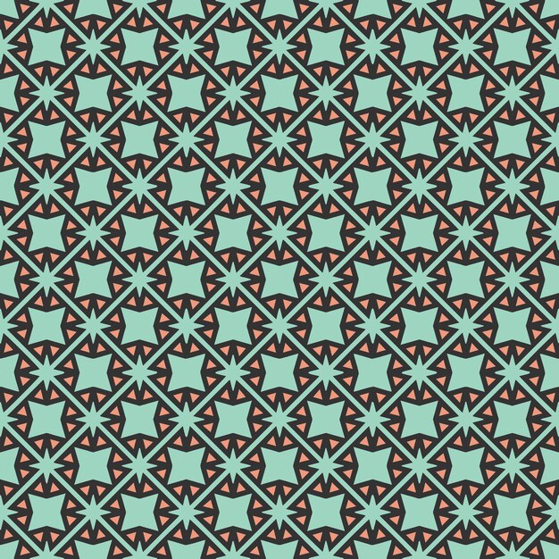 Patrón abstracto sin costuras multicolor Fondo y telón de fondo multicolor Diseño ornamental colorido Ornamentos de mosaico de colores Ilustración gráfica vectorial