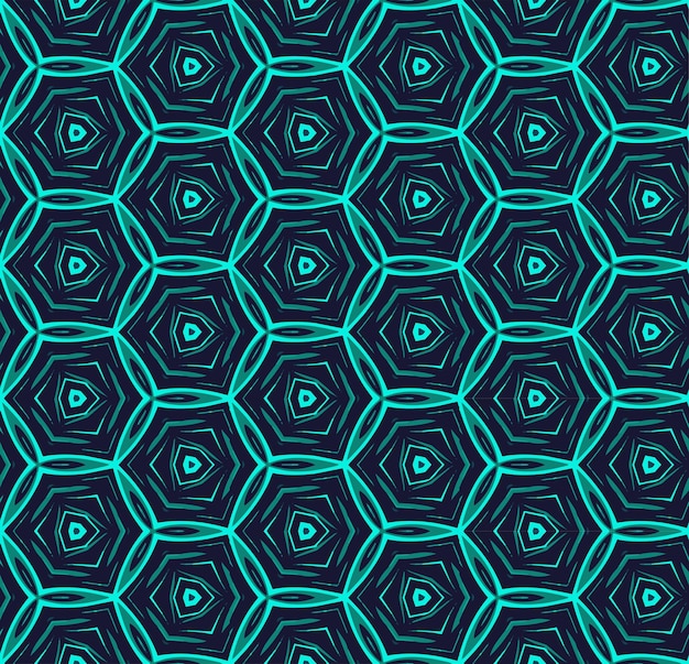 Patrón abstracto sin costuras multicolor Fondo y telón de fondo multicolor Diseño ornamental colorido Ornamentos de mosaico de colores Ilustración gráfica vectorial