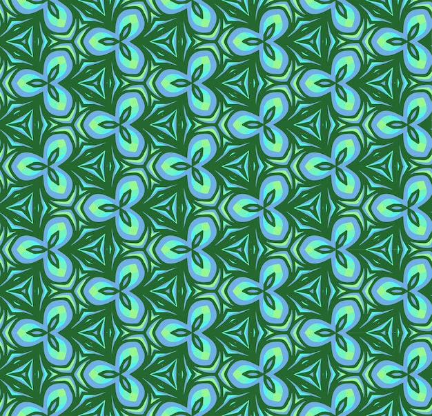 Patrón abstracto sin costuras multicolor Fondo y telón de fondo multicolor Diseño ornamental colorido Ornamentos de mosaico de colores Ilustración gráfica vectorial