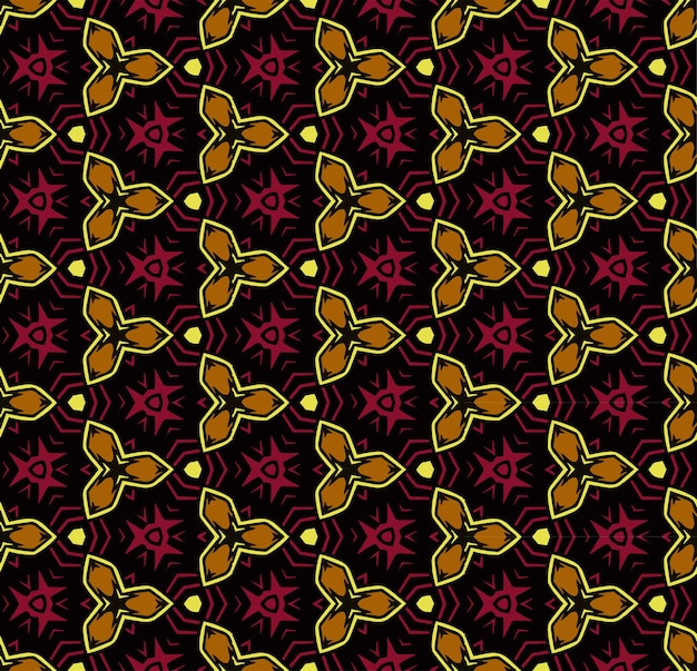 Patrón abstracto sin costuras multicolor Fondo y telón de fondo multicolor Diseño ornamental colorido Ornamentos de mosaico de colores Ilustración gráfica vectorial