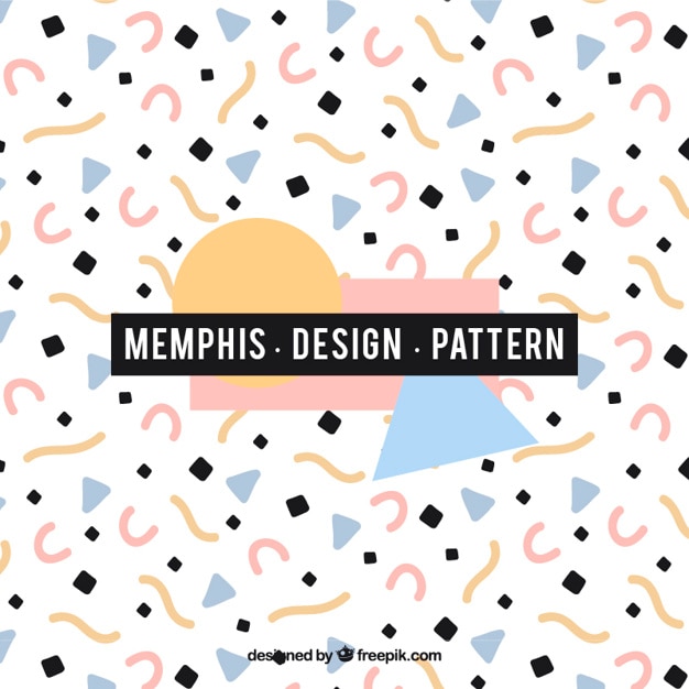 Patrón abstracto de estilo memphis