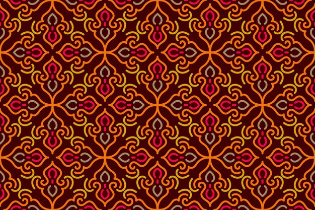 patrón abstracto sin fisuras con un adorno colorido