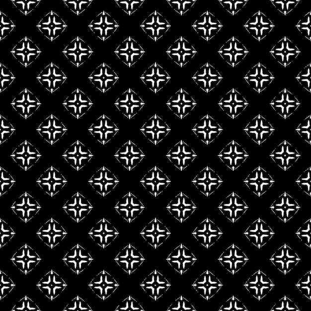 Patrón abstracto sin fisuras en blanco y negro. Fondo y telón de fondo. Diseño ornamental en escala de grises.