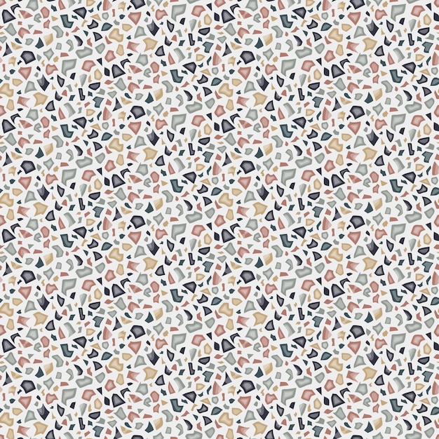 Patrón abstracto sin fisuras en estilo terrazo