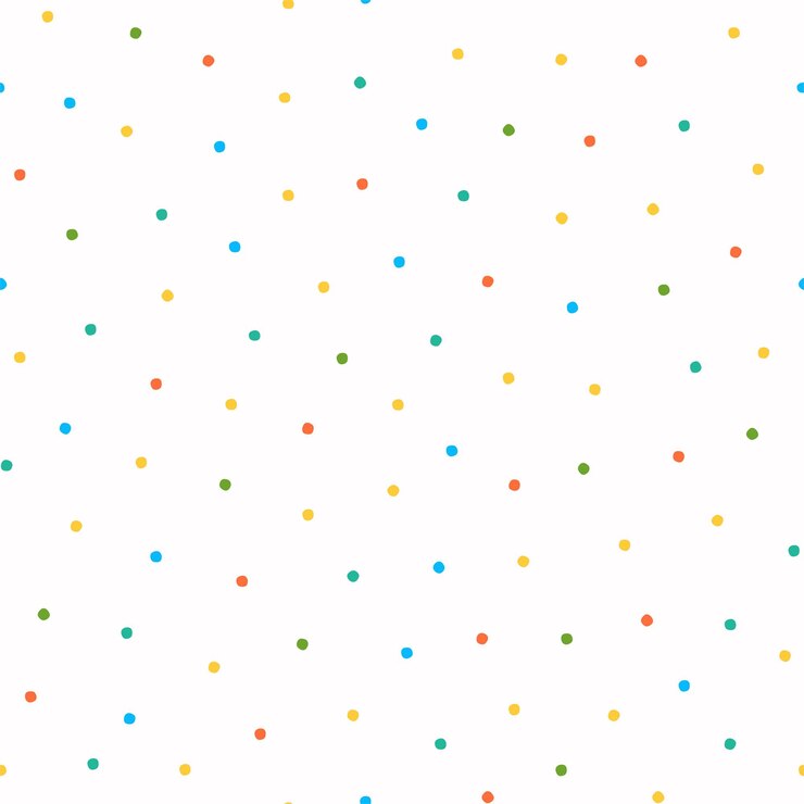 Patrón abstracto sin fisuras con puntos de colores en orden aleatorio