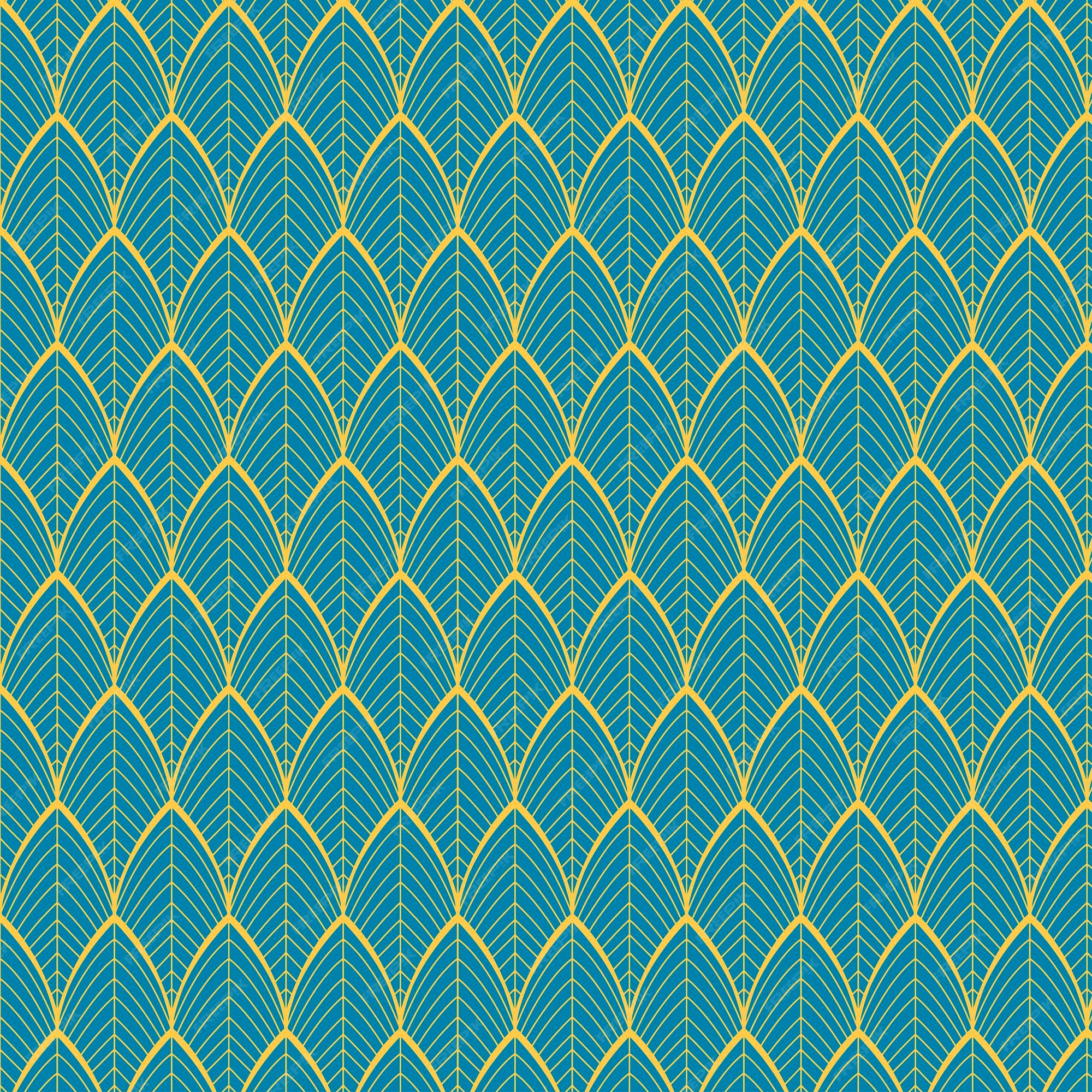 Patrón abstracto sin fisuras en turquesa y oro hermoso fondo de pantalla  ideal para uso de fondo | Vector Premium
