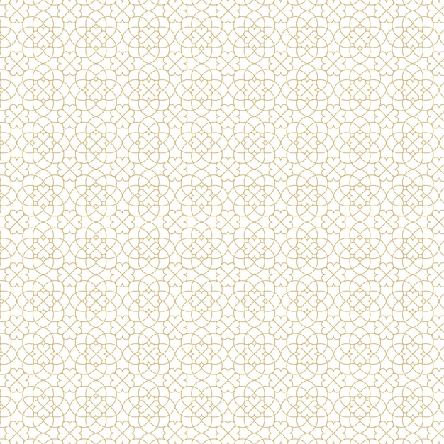 Patrón abstracto floral línea dorada
