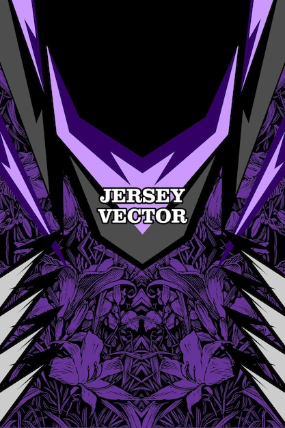 patrón abstracto y fondo floral para la sublimación camiseta deportiva