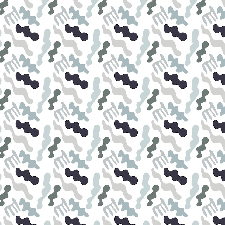 Vector patrón abstracto forma orgánica mano libre