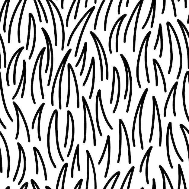 Patrón abstracto de formas geométricas negro sobre fondo blanco Una onda geométrica de fondo de círculos Patrón abstracto sin costura vectorial con una forma de espiral redonda dibujada a mano hecha con un pincel