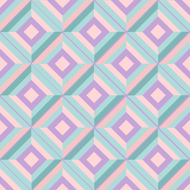 Patrón abstracto geométrico con formas simples y hermosa paleta de colores