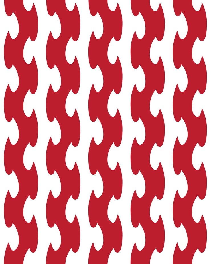 Patrón abstracto geométrico transparente rojo y blanco