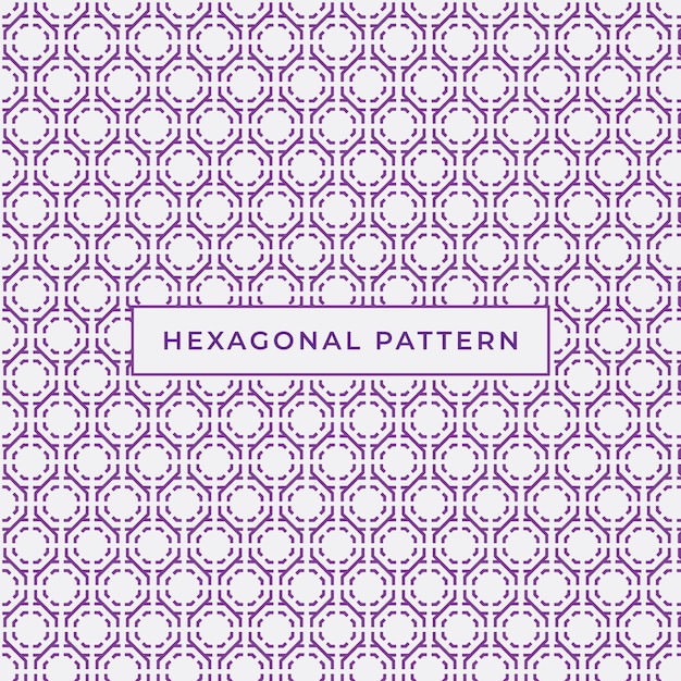 Patrón abstracto hexagonal