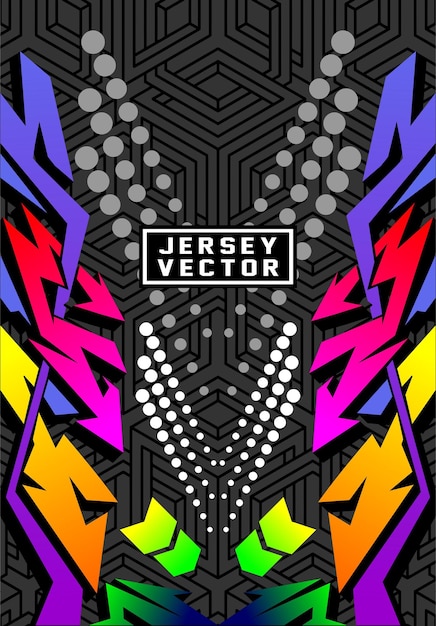 patrón abstracto de jersey para el fondo deportivo de sublimación