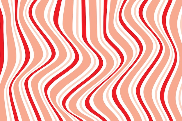 patrón abstracto de líneas rojas y blancas en un fondo rosa