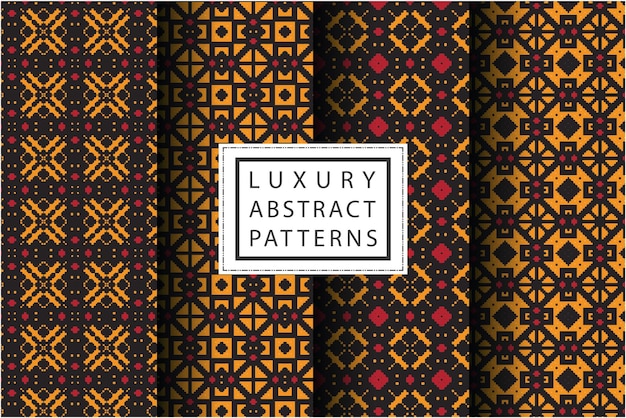 Patrón abstracto de lujo en estilo mosaico