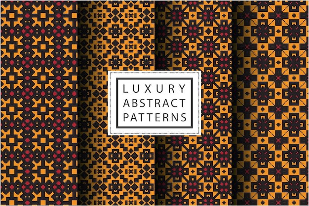 Patrón abstracto de lujo en estilo mosaico