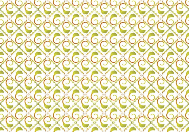 Un patrón abstracto de naranja amarillo verde se puede utilizar como fondo de pared en una casa