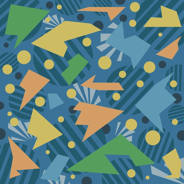 patrón abstracto naturaleza ilustración en color diseño vectorial