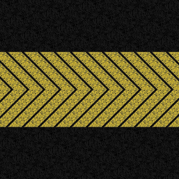 Patrón abstracto en negro y amarillo