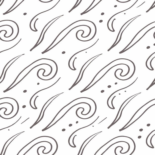 Patrón abstracto orgánico sin costuras minimalista gris y blanco Diseño dibujado a mano para telones de fondo
