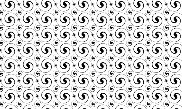 patrón abstracto, patrón en blanco y negro, patrón sin costuras en espiral en blanco y negro