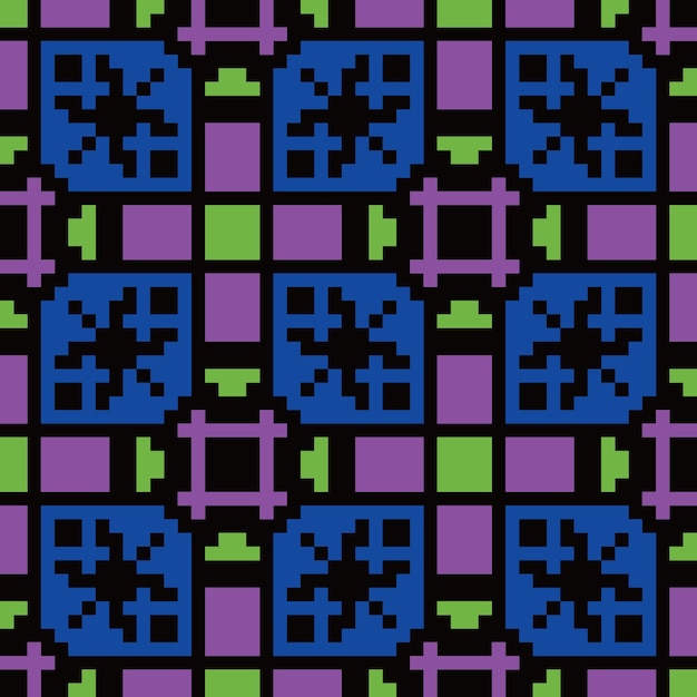 patrón abstracto de píxeles sin costuras