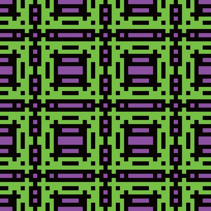 Vector patrón abstracto de píxeles sin costuras