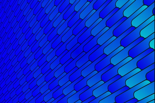 Patrón abstracto simétrico diagonal en degradado azul y azul claro