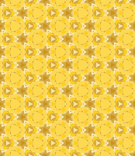 Patrón abstracto triangular, tonos de amarillo y naranja oscuro. Fondo de vector transparente