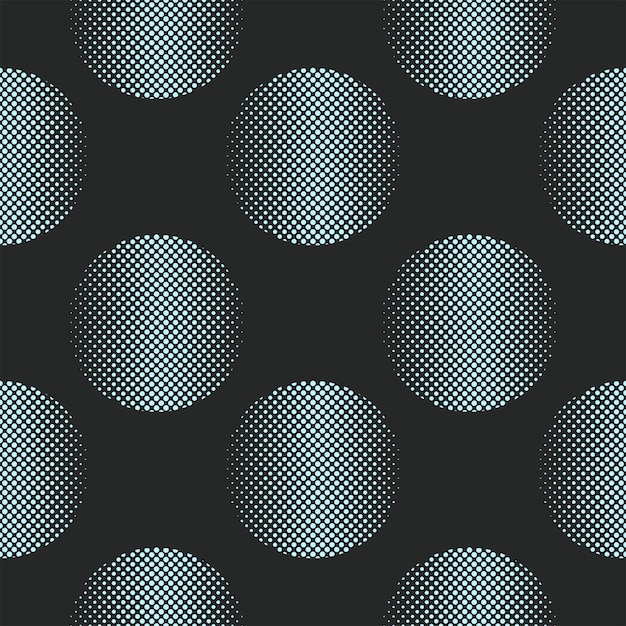 Patrón abstracto de vector con puntos de color azul y negro transparente