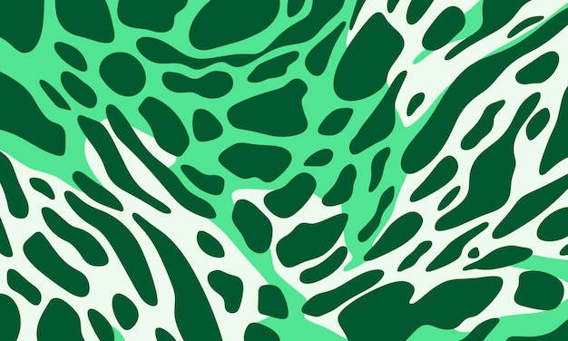 Patrón abstracto verde y blanco en el estilo de la impresión de leopardo verde