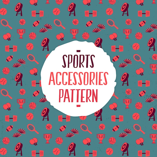 Patrón de accesorios deportivos