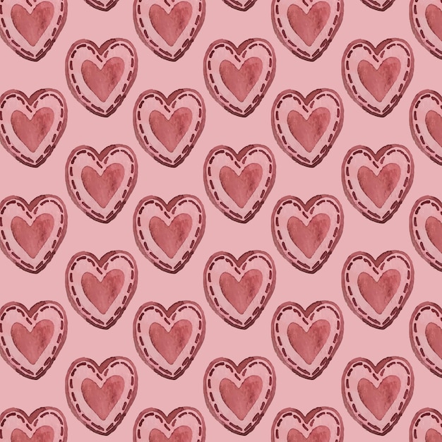 patrón de acuarela tema de san valentín