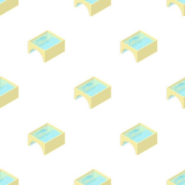 Patrón de acuario textura de fondo sin costuras repetición de papel tapiz vector geométrico